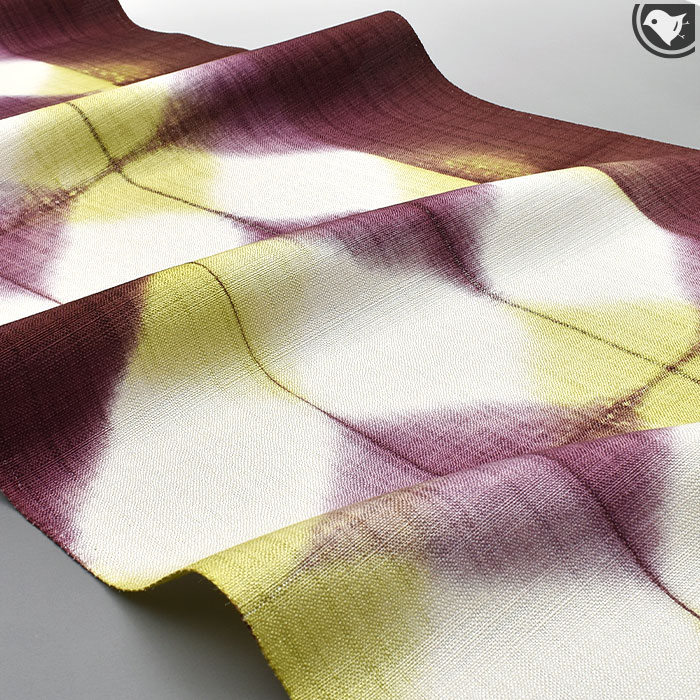 桐生絞り 桐生市 泉織物 謹製 九寸 名古屋帯 日本製【帯専門店おびや