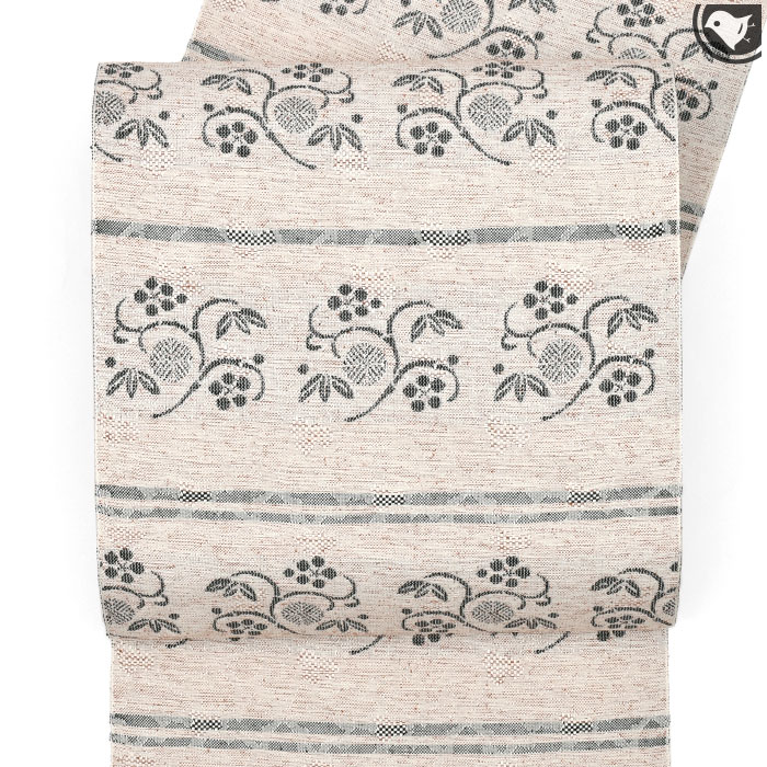 米沢紬 老舗 スワセンイ 謹製 松竹梅 八寸 名古屋帯 日本製 : 帯専門店