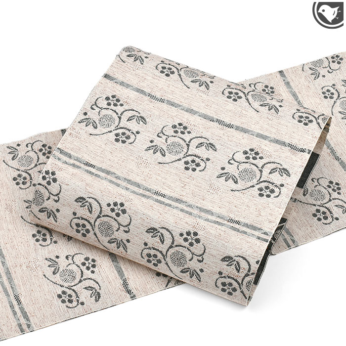 8月31日まで価格‼米沢紬 木綿 半幅帯 シックで落ち着いた色合い 8月31日まで価格‼米沢紬 木綿 半幅帯 シックで落ち着いた色合い 8月31