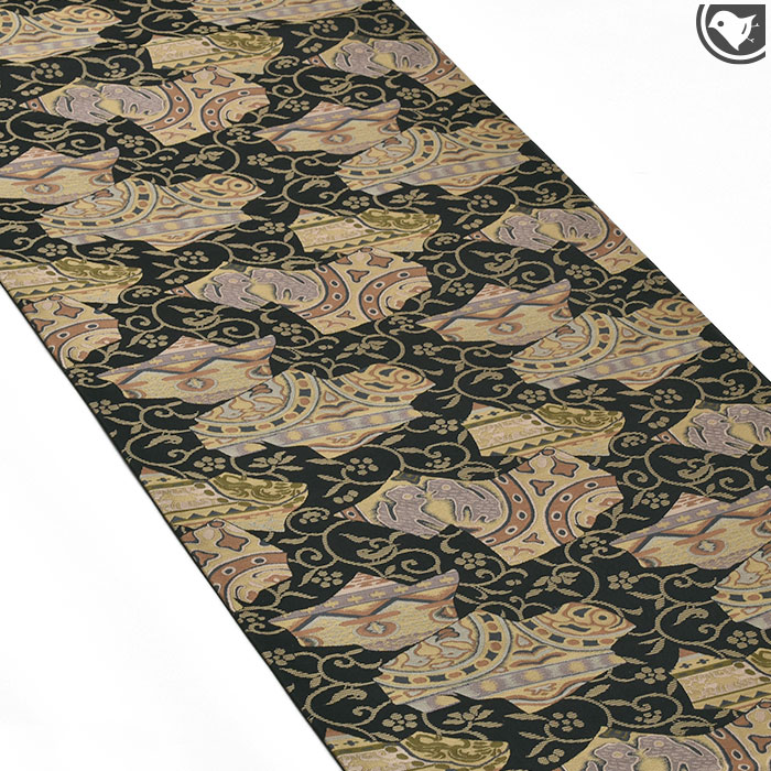 訳あり帯！) 西陣織 創業文化元年 名門 菱屋善兵衛 謹製 インカ瓦文様