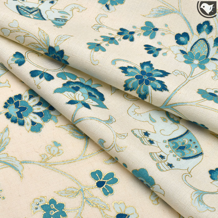 P*o様 極美品 岡重 象更紗 オールシーズン竹糸織 九寸名古屋帯 証紙付 きな 岡重 京の名門 謹製 象 岡重更紗 結城紬 九寸 名古屋帯 正絹 : 帯専門