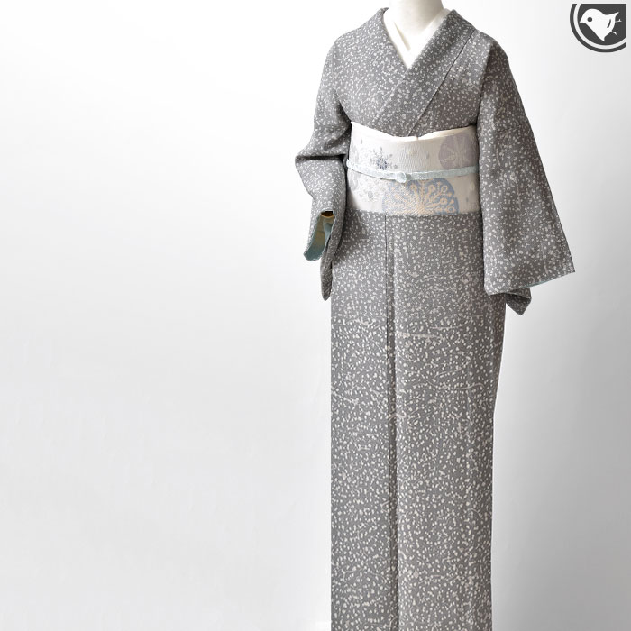 西陣織 帯屋捨松 謹製 “雪文” 八寸 名古屋帯 正絹 日本製 : 帯専門店