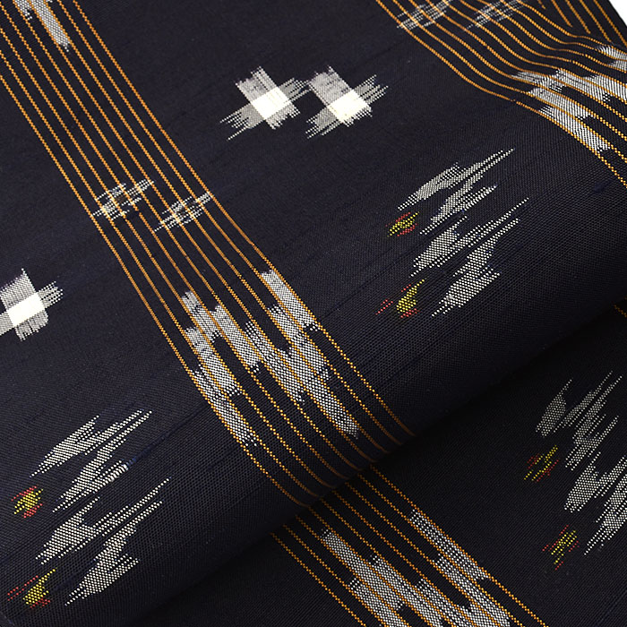 広幅/長尺）半幅帯 本場琉球絣 “トゥイグワー”手織り全通柄 日本製【帯