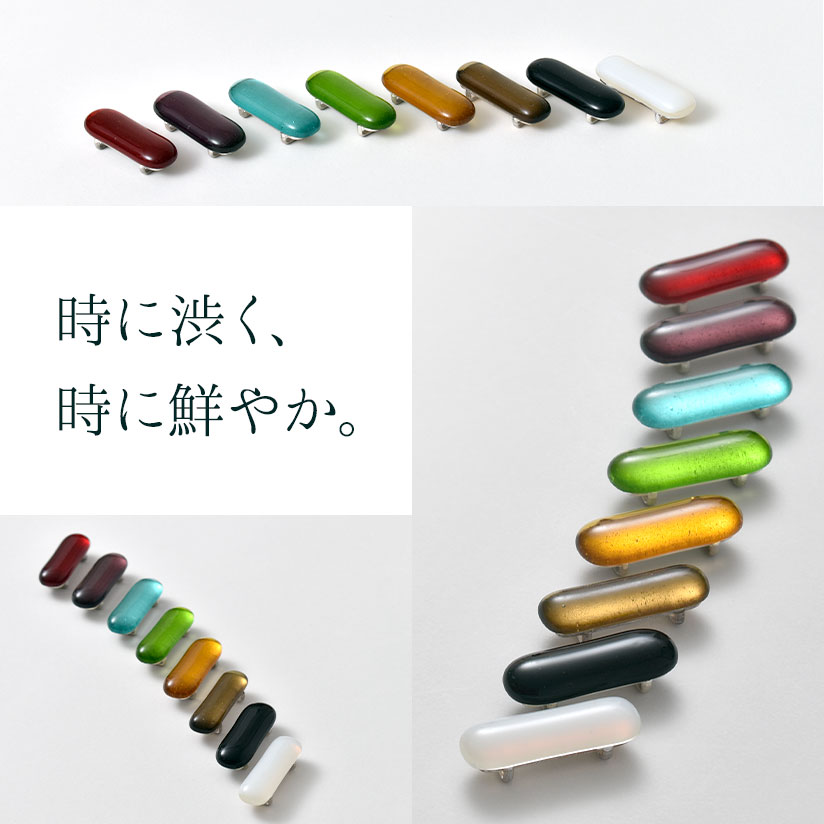 帯留め ガラス