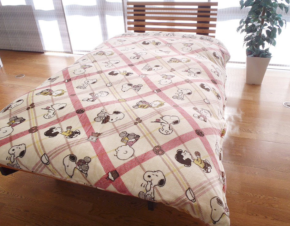 西川　スヌーピー あったか掛け布団カバー ピーナッツ あったか掛けふとんカバー【SNOOPY サマー