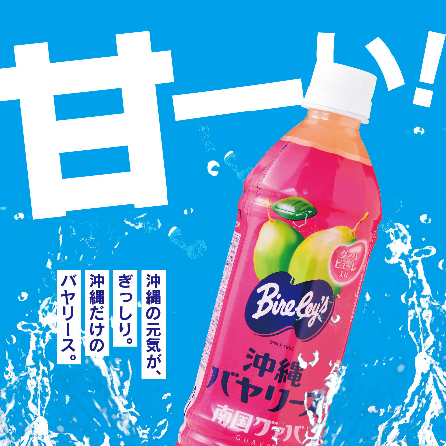 沖縄バヤリース　グァバ 果汁10％　500ml×12本（送料無料）｜e-okiko｜03