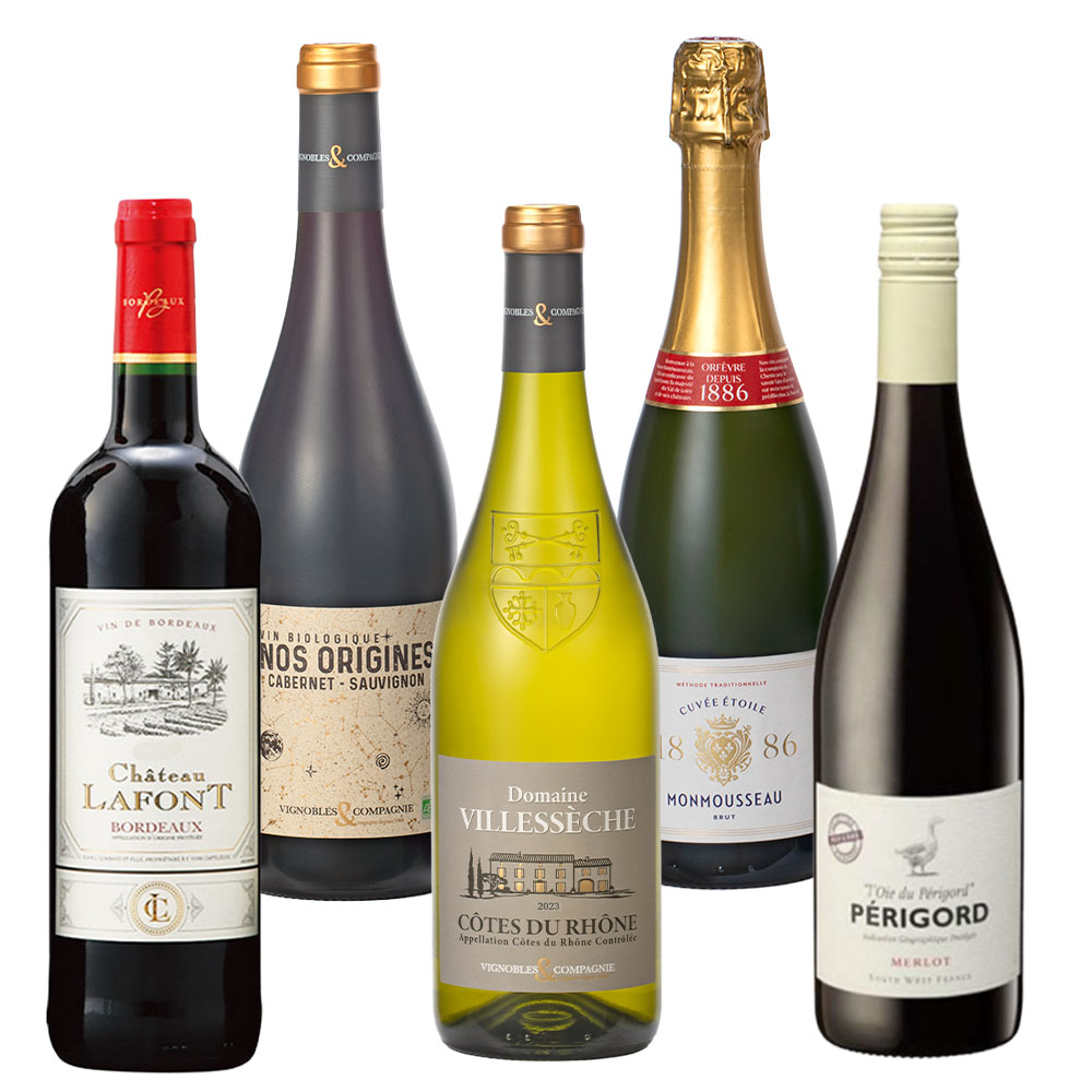 フランスワイン飲み比べ 5本セット｜ワインセット 輸入ワイン フランス
