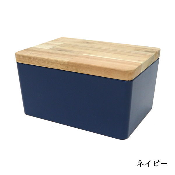 KITOHAKO ネイビー 小物入れ 卓上 蓋付き ボックス ケース 箱 フタ