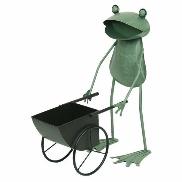 カエル 置物 大きい ブリキ 蛙 プランター ガーデン 庭 巨大 ビッグ