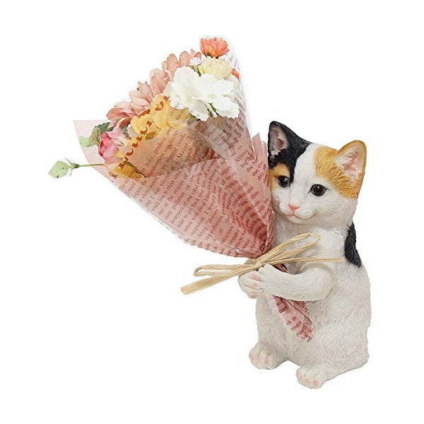 即出荷 ミケ 母の日 プレゼント ギフト ブーケ 花束 造花 植物 観葉植物 オブジェ 置物 猫 ネコ かわいい CTミニョンブーケ 4208673-04 丸和貿易 |  | 08