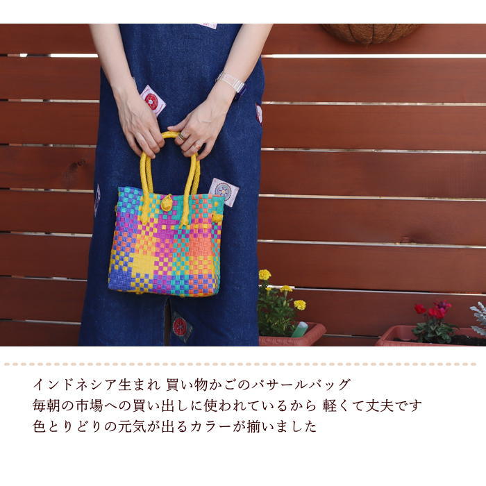 即出荷 パサールバッグ スクエア SS ブラック バッグ レディース