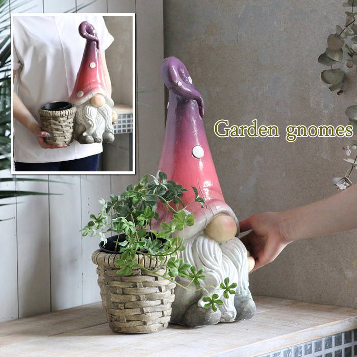 ガーデンノーム バスケットとノーム グラデハット ガーデニング雑貨