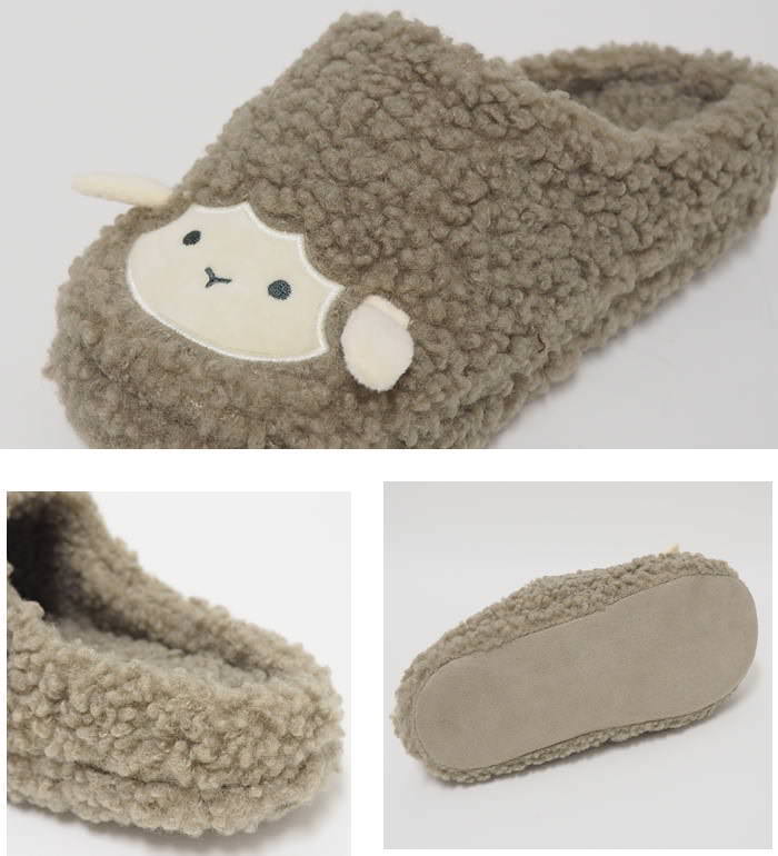 ひつじルームシューズ D/Beige スリッパ...の詳細画像5