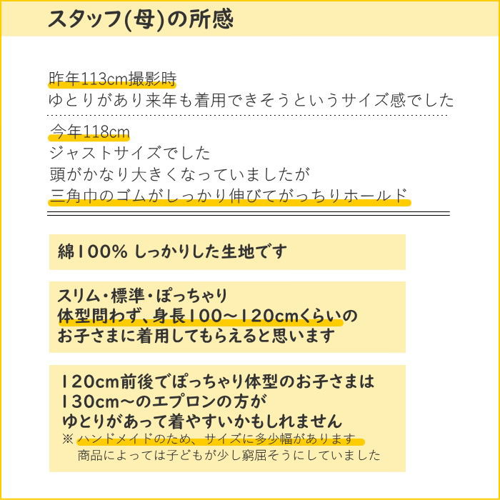 即出荷 Mサイズ ウィッシュRD エプロン キッズ バンダナ 三角巾付き 三角巾セット 100cm 110cm 120cm キッズエプロンM 729339-RD フレンズヒル｜e-pitch｜07