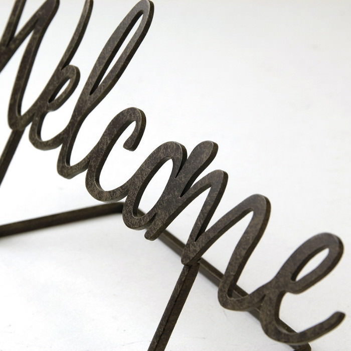 アイアンwelcomeボード 壁飾り アイアン 壁掛け WELCOME おしゃれ サインプレート ウォール