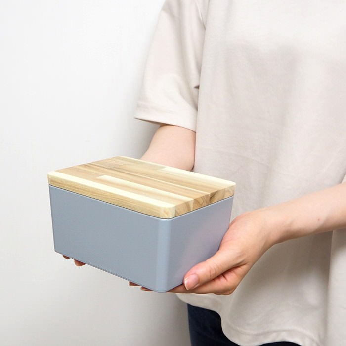 KITOHAKO グリーン 小物入れ 卓上 蓋付き ボックス ケース 箱 フタ