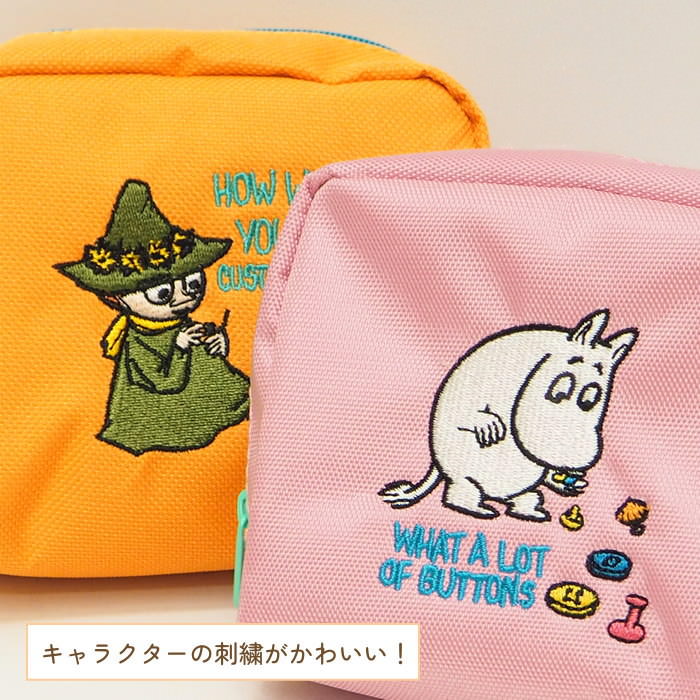 Disney 即出荷 P刺繍ポーチ ムーミン落とし物 ポーチ 小物入れ