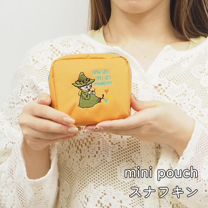 Yahoo! Yahoo!ショッピング(ヤフー ショッピング)即出荷 P刺繍ポーチ スナフキン考え事 ポーチ 小物入れ 小さめ レディース おしゃれ ミニ ファスナー