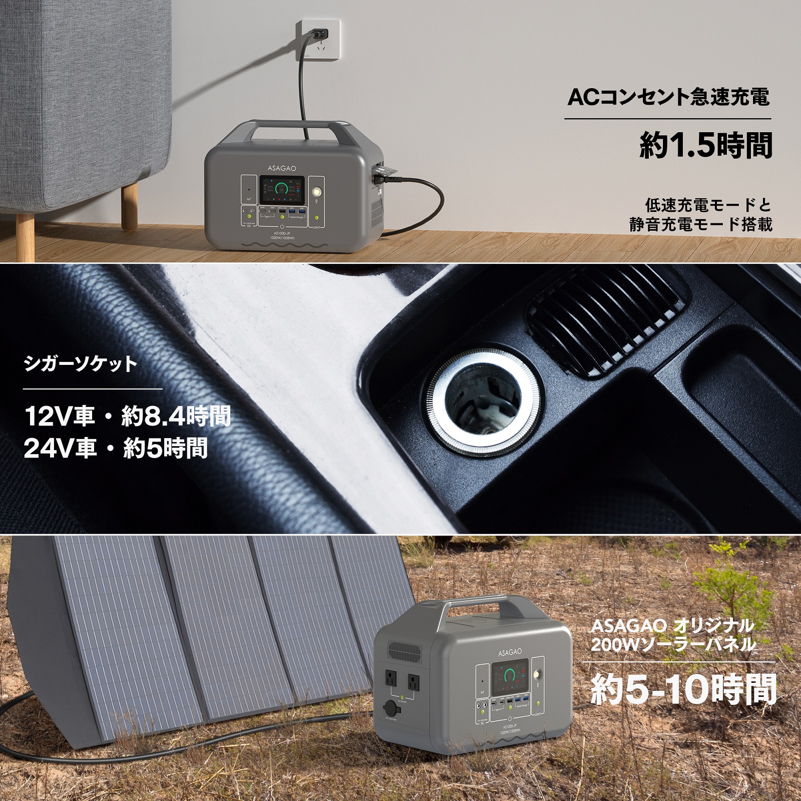 ポータブル電源 大容量 バッテリー蓄電池 日本製 非常用電源 1000W