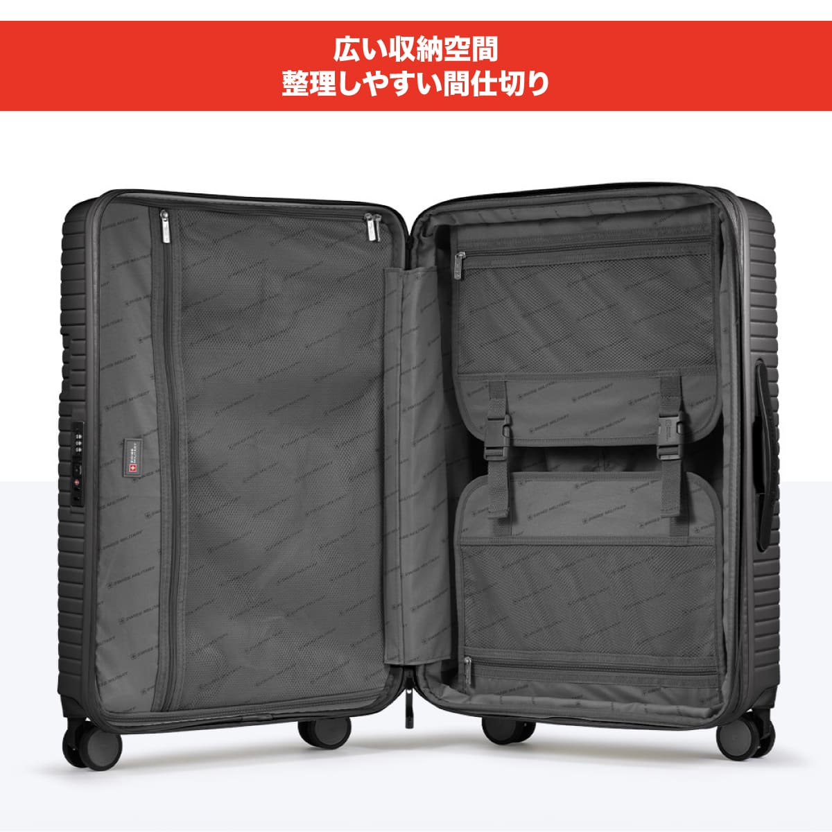 スーツケース Sサイズ 1〜3泊 キャリーケース スイスミリタリー