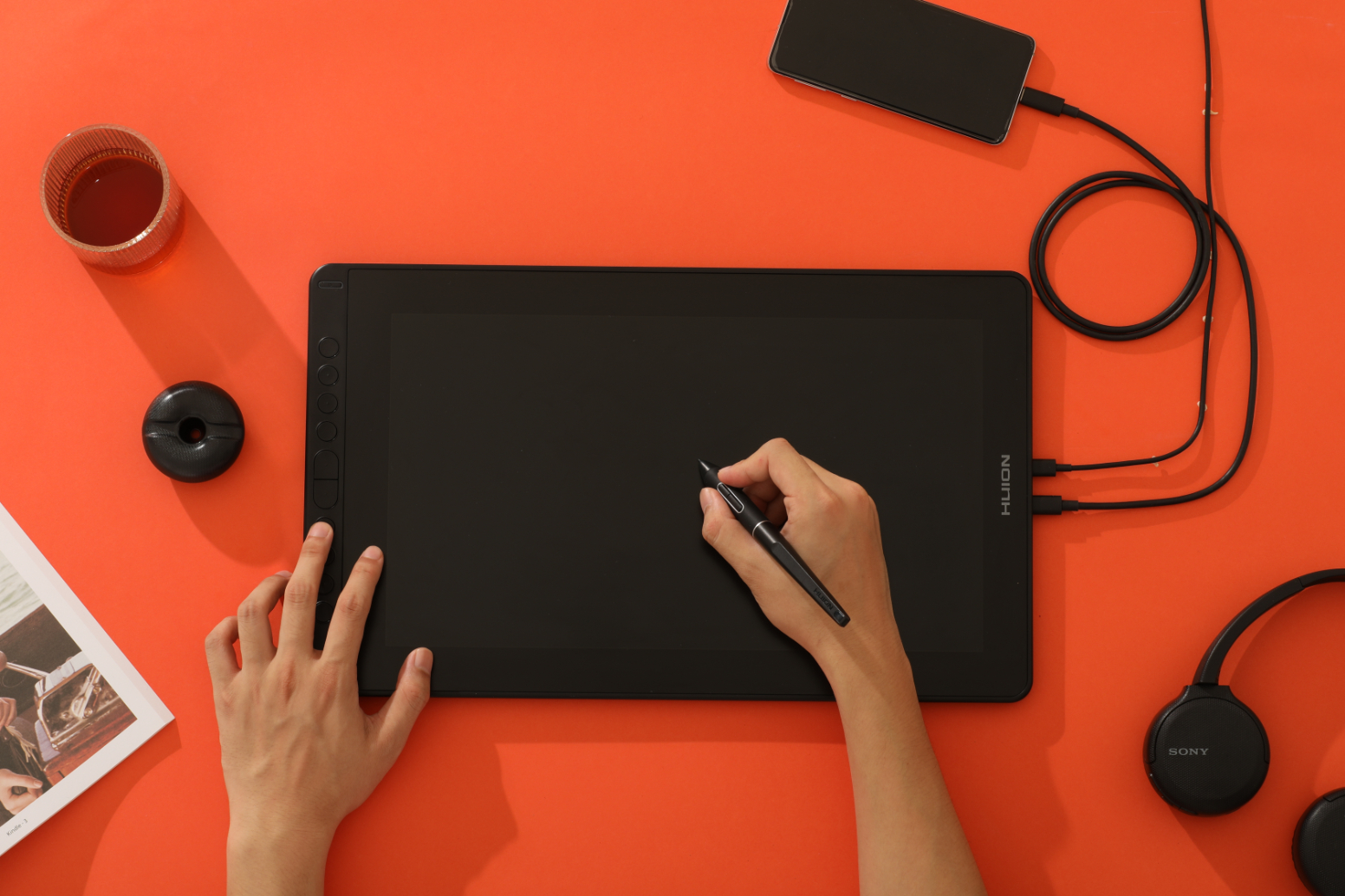 HUION 液晶ペンタブレット 15.6型 ブラック RDS-160-K Amazon | HUION KAMVAS RDS-160 15.6インチ液タブ 液晶ペン