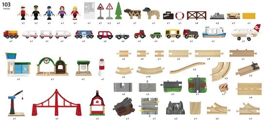 BRIO（ブリオ） ワールドデラックスセット 33766 : 脳トレ生活 - 通販