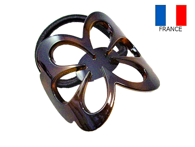 French Design ゴムポニー 花透かし デザインポニー |  | 02