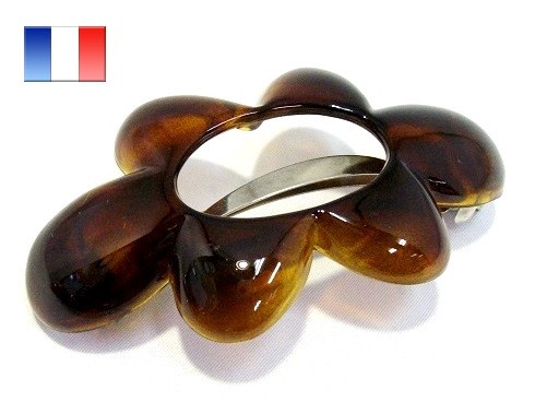 フランス デザイン バレッタ 花形 中抜き型（8.5ｃｍ） |  | 02