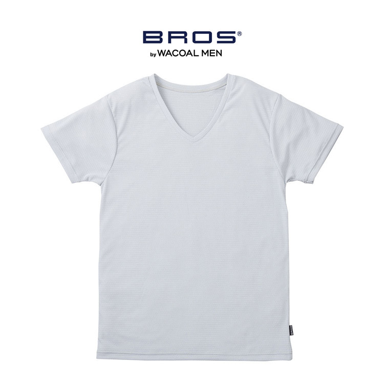 メンズワコール ブロス Wacoal Mens BROS 半袖シャツ 3分袖 吸汗 速乾 抗菌 涼しい 夏のシャツ MLサイズ｜e-sitagi｜02