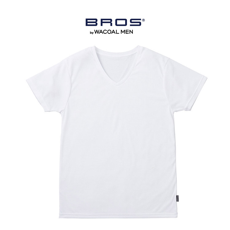 メンズワコール ブロス Wacoal Mens BROS 半袖シャツ 3分袖 吸汗 速乾 抗菌 涼しい 夏のシャツ MLサイズ｜e-sitagi｜03