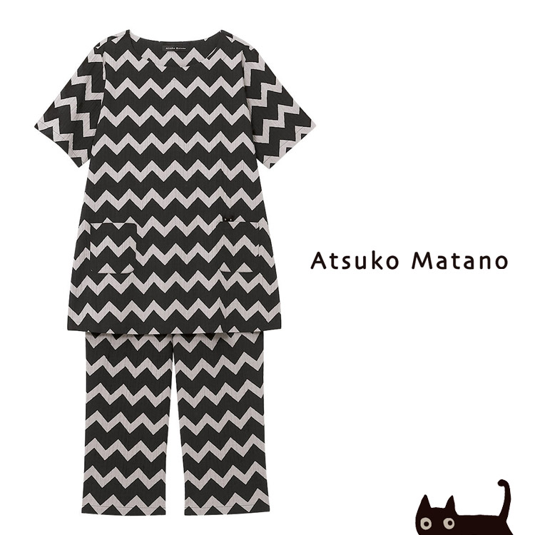 LLサイズ ワコール マタノアツコ パジャマ 半袖 綿 夏 ATSUKO MATANO 大きいサイズ