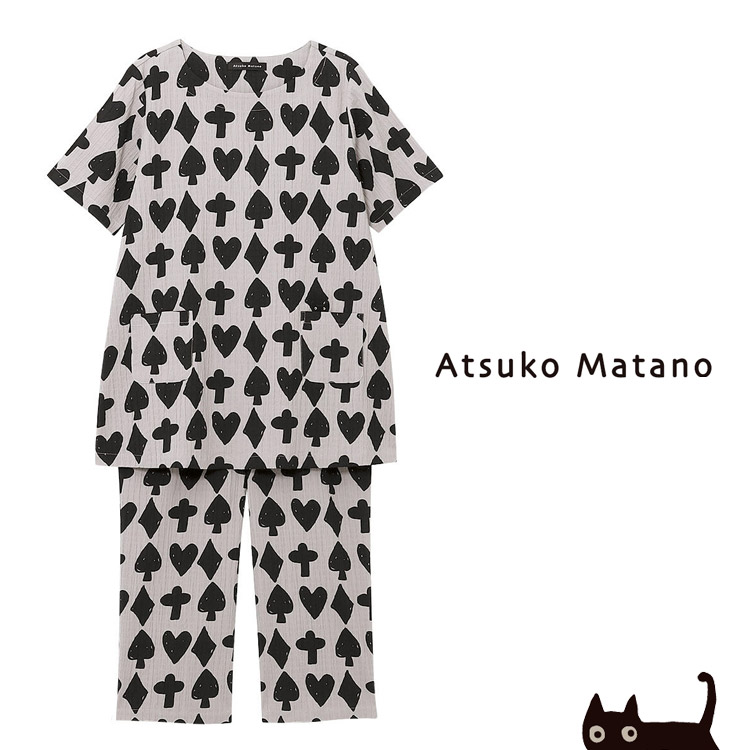 LLサイズ ワコール マタノアツコ パジャマ 半袖 綿 夏 ATSUKO MATANO 大きいサイズ