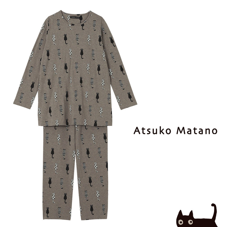 ワコール マタノアツコ パジャマ 3Lサイズ グレー - ルームウェア 