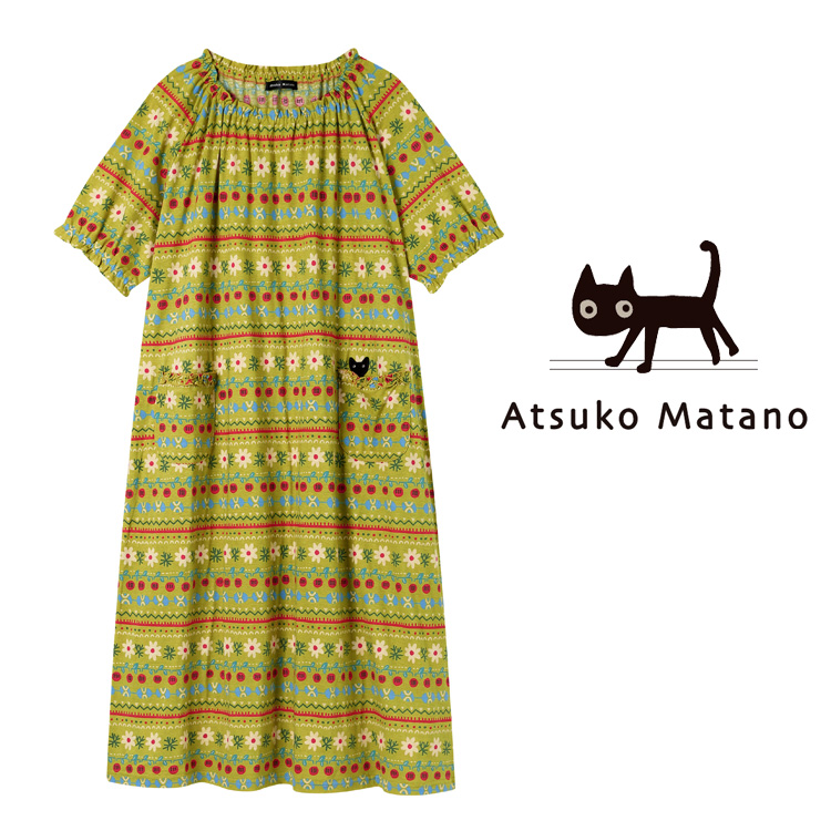 ATSUKO MATANO by WACOAL LLサイズ マタノアツコ ワンピース 綿100% 5