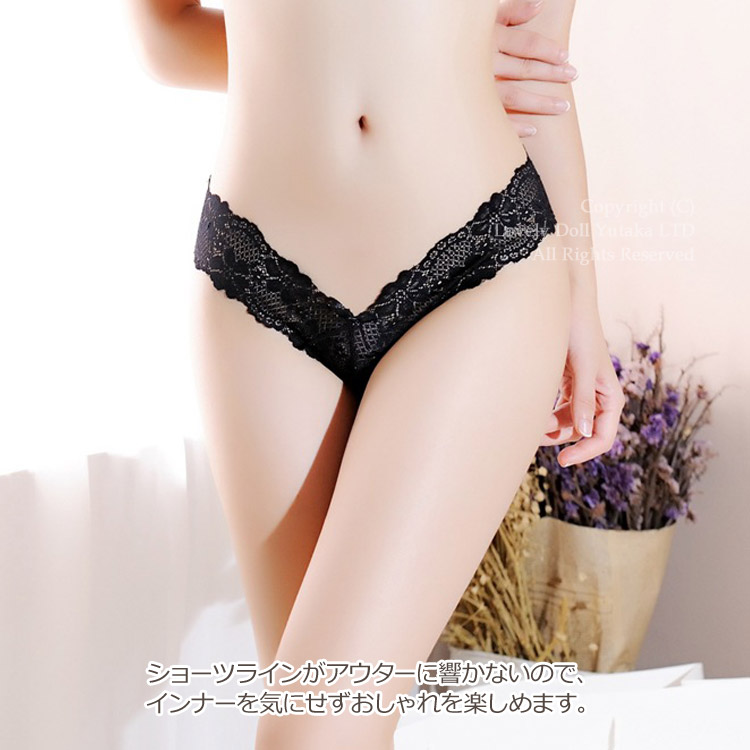 LOVELY DOLL Tバック ショーツ ひびきにくい 総レース