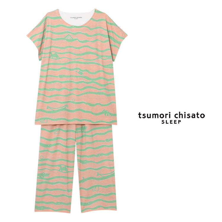 ツモリチサト パジャマ 綿100％ ML ブランド かわいい 半袖 かぶり 夏 tsumori ch...