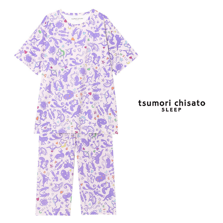 ツモリチサト パジャマ 綿100％ ML ブランド かわいい 半袖 かぶり 夏 tsumori ch...