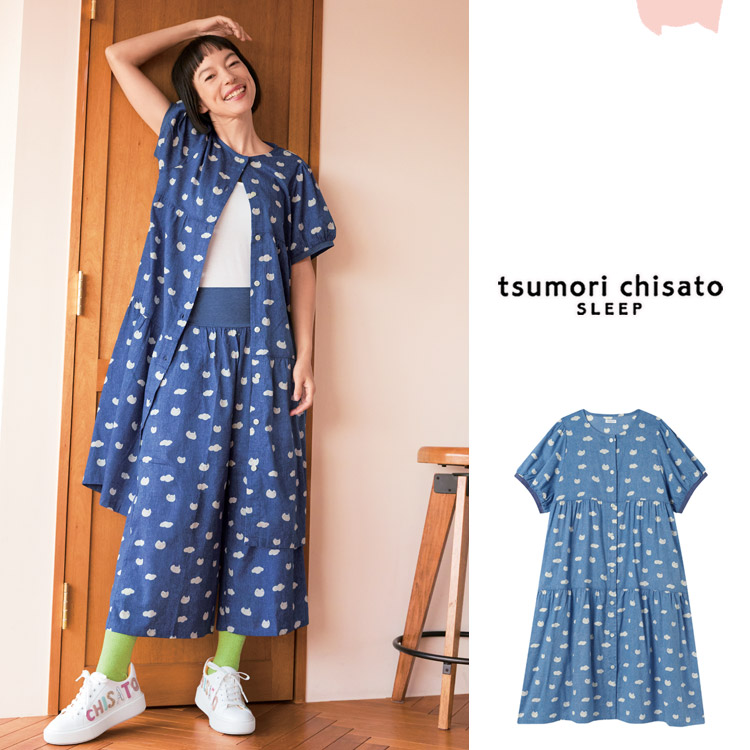 tsumori chisato SLEEP ツモリチサトスリープ ワンピース パジャマ 綿