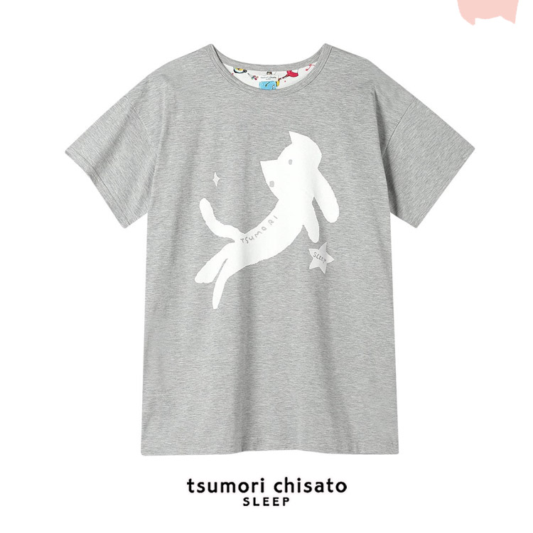 20%OFF ツモリチサト トップス Tシャツ 半袖 綿 猫 ML ブランド かわいい tsumori chisato SLEEP tsumori chisato SLEEP 20%OFF ツモリチサト トップス Tシャツ