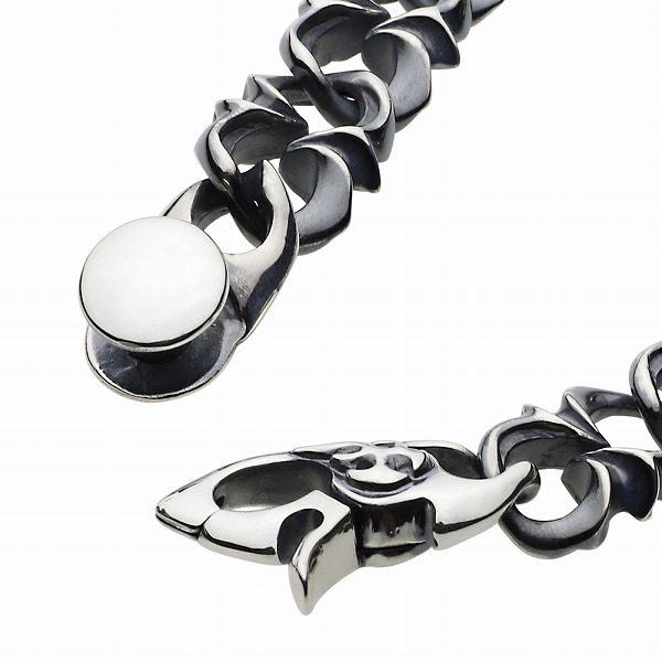 シルバーブレスレット メンズ フレア ハード ごつめ 大きい シルバー