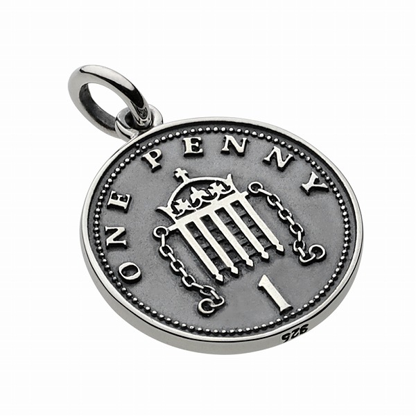 ペンダントトップ　シルバー　スマイル　コイン amp japan(アンプジャパン)通販 GOTHIC TOKYO(ゴシック