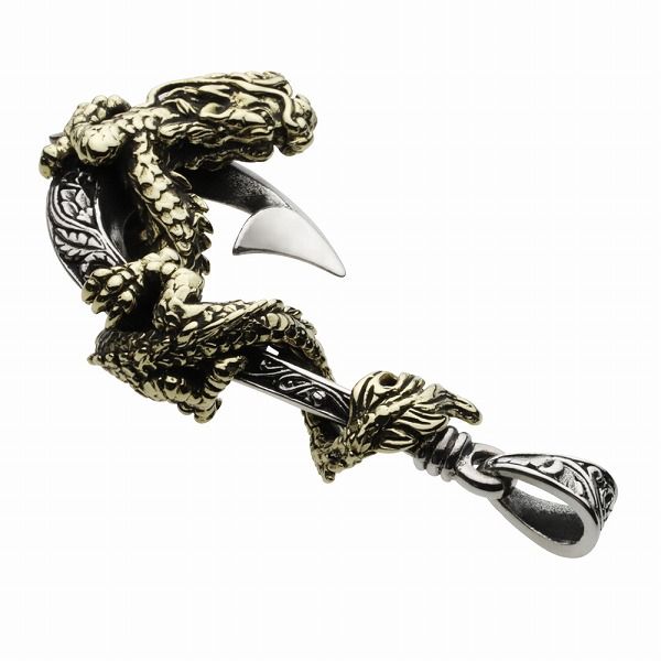 ペンダントトップ ドラゴン シルバー925 フィッシュフック