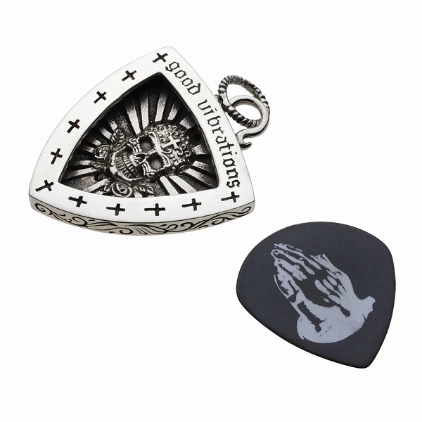 チェーン付き ネックレス メンズ マリアペンダント ピックケース スカルペンダント シルバー925 silver925 fp0408  c0002-50cm