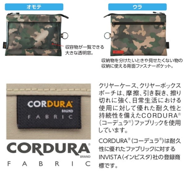 LIHIT LAB. リヒトラブ クリヤーボックスポーチ A6サイズ(F LIHIT LAB. リヒトラブ クリヤーボックスポーチ A6サイズ(F