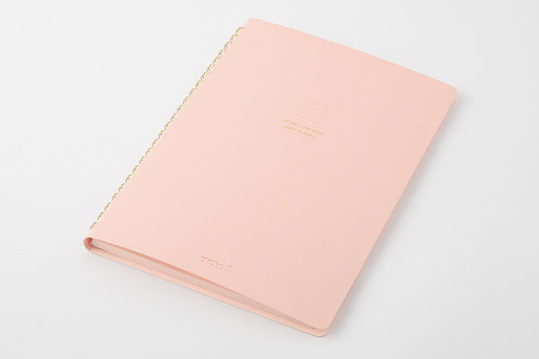 【あちょん@】 グランミュゼ 木箱入り リングノート ペンセット ピンク MIDORI（文具） ミドリ リングノート A5 カラー ドット方眼