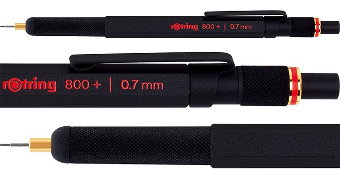 ロットリング 【メール便可 2個まで】シャープペン 0.7 800＋シリーズ