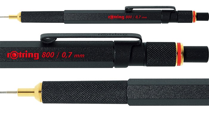 メール便可 2個まで】シャープペン 0.7 ロットリング 800シリーズ メカニカルペンシル 0.7mm ブラック（1904446）  :rotring-036:フジオカ文具e-stationery - 通販 - Yahoo!ショッピング