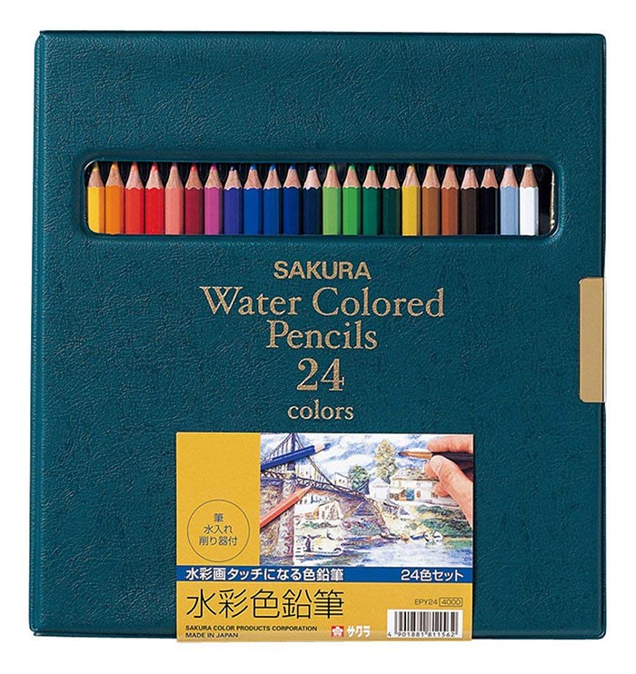色鉛筆新品まとめて サクラ 色鉛筆 / 水彩色鉛筆24色（EPY24）【SAKURA 筆記具 事務用品