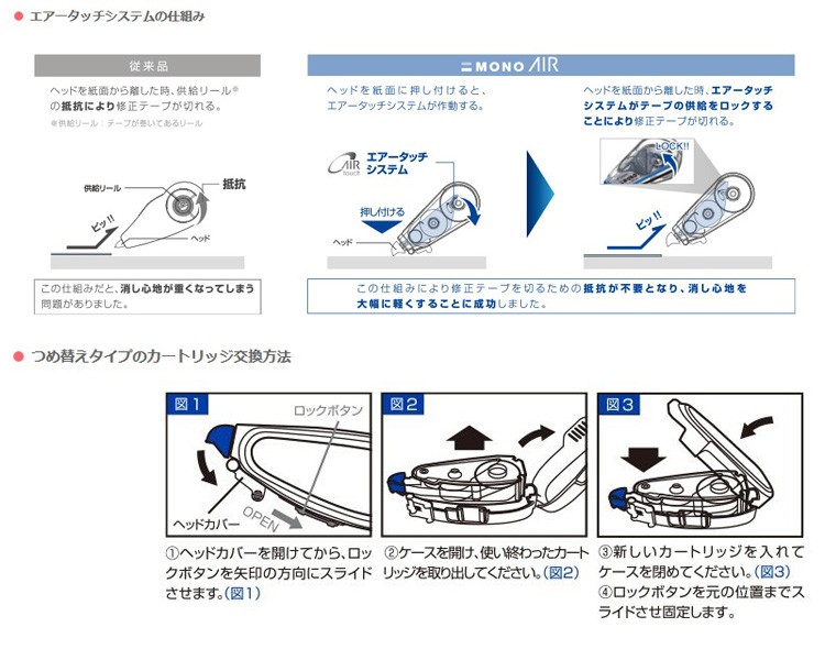 トンボ鉛筆 モノエアー つめ替えタイプ6 テープ幅6mm (CT-CAX6)（A-35499）【TOMBOW 修正テープ 詰め替えタイプ】 : tombow-428:フジオカ文具e-stationery - 通販 - Yahoo!ショッピング