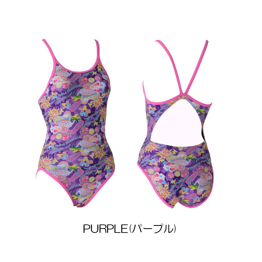 ふ*ん様 asics 紫色 競泳水着 新品 asics 競泳水着 トップインパクト XS アシックス 高速水着 布帛